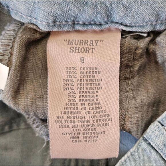 Hydraulic Murray Curvy Hi Rise Light Denim Wash Shorts Size 8 - Picture 9 of 11